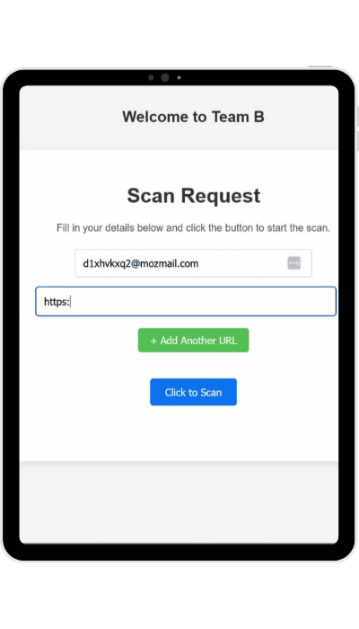 Mobile device showing accessibility scan interface